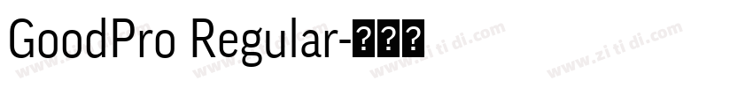 GoodPro Regular字体转换